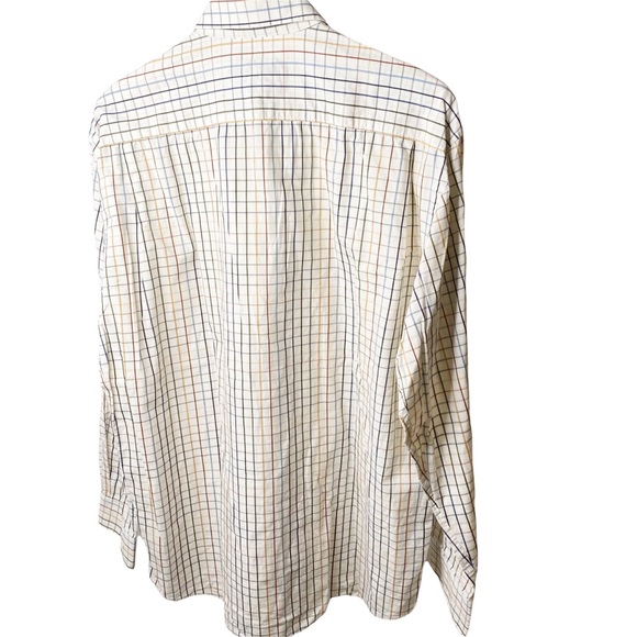 Alan Flusser Multicolor Check Plaid Button Down Large - Picture 4 of 5